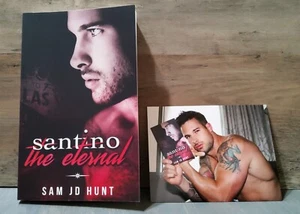 Santino the Eternal Sam JD Hunt Signed w/ Magnet PB Erotica Romance 2017 - Picture 1 of 5