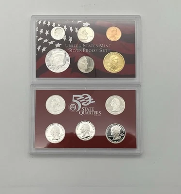 SILVER  Proof Set/USMint/5 State Quarters/2005/COA/Ungraded - Image 1 of 4