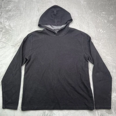 Vince Hoodie Mens Large Black Hooded Long Sleeve Performance Preppy Office - Image 1 of 4