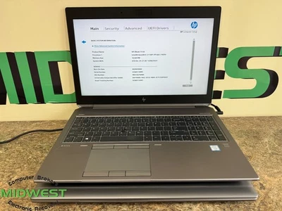 (Lot of 2) HP ZBook 15 G5 Intel Xeon E-2176M 2.7GHz 16/32GB 512GB SSD - Image 1 of 4