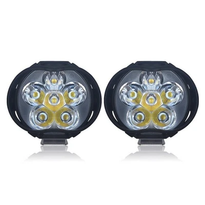 12V 80V LED Headlight for Motorcycle 6 For SMD 1200 Lumens Bright Light - Image 1 of 4