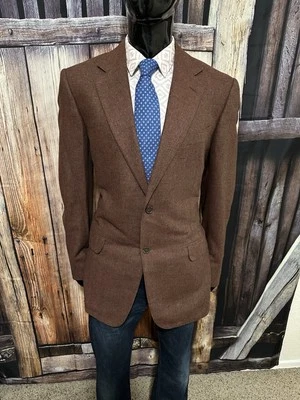 Ermenegildo Zegna Off Burnt Red Herringbone Wool Blazer Size 44R Mint! - Image 1 of 4