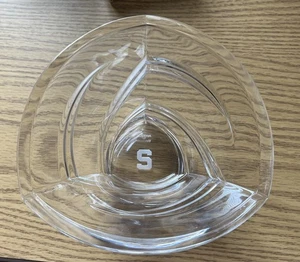 Marquis By Waterford Crystal Glass Bowl S Michal State University MSU - Picture 1 of 4