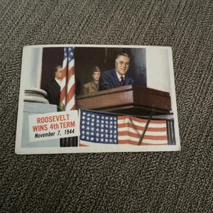 1954 Topps Scoop Set-Break #31 Roosevelt Wins 4th Term VG+ - Picture 1 of 2