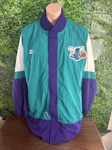 1997-98 Charlotte Hornets Game Issued Warm Up Teal Jacket 44+3 - Picture 1 of 5