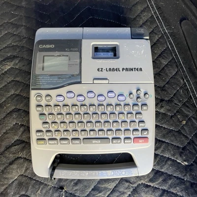 Casio EZ-Label Printer KL-7000 Micro Thermal Label Printer with Keyboard - Image 1 of 4