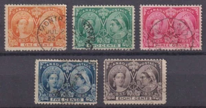 D9578: Canada #51-54, 56 Used, F-VF, Sound; CV $140 - Picture 1 of 1