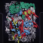 Avengers T-Shirt Medium Retro Marvel Comic Hulk Iron Man Thor Captain America
