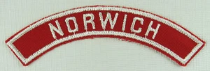 Striscia comunitaria Norwich RWS striscia a tracolla rossa e bianca [QR1663] - Foto 1 di 1