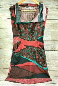 Mariposa Sleeveless Warm Winter Dress Boho Hippie Style Top Size Small Bordeaux - Picture 1 of 9