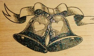 Hochzeitsglocken 🔔 HOCHZEIT Herz Verlobung Gummistempel MAIL AUSDRÜCKE RAR - Bild 1 von 9