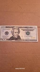 twenty dollar bill star note Pc 02376933*year 2017 - Picture 1 of 3