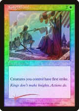 Knighthood FOIL 7th Edition PLD White Uncommon MAGIC GATHERING CARD ABUGames