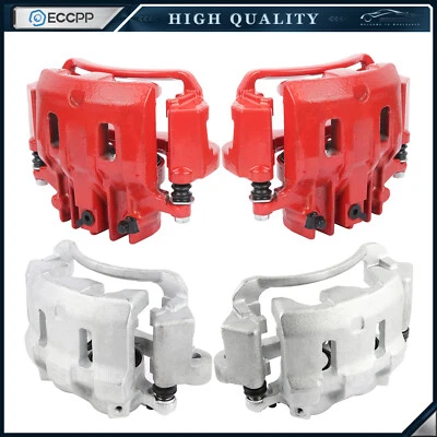 Pinzas de freno delanteras traseras 4 piezas nuevas zinc para Ford F-250 Super Duty 2000-2004 Foto 1 de 4