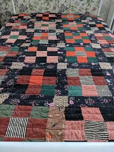 Encantador edredón antiguo de patchwork - Imagen 1 de 10