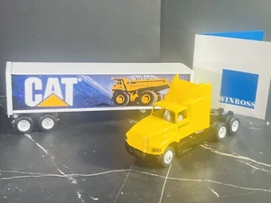 WINROSS favorites Caterpillar Cat Semi TRUCK TRAILER diecast metal MIB MINT - Picture 1 of 8