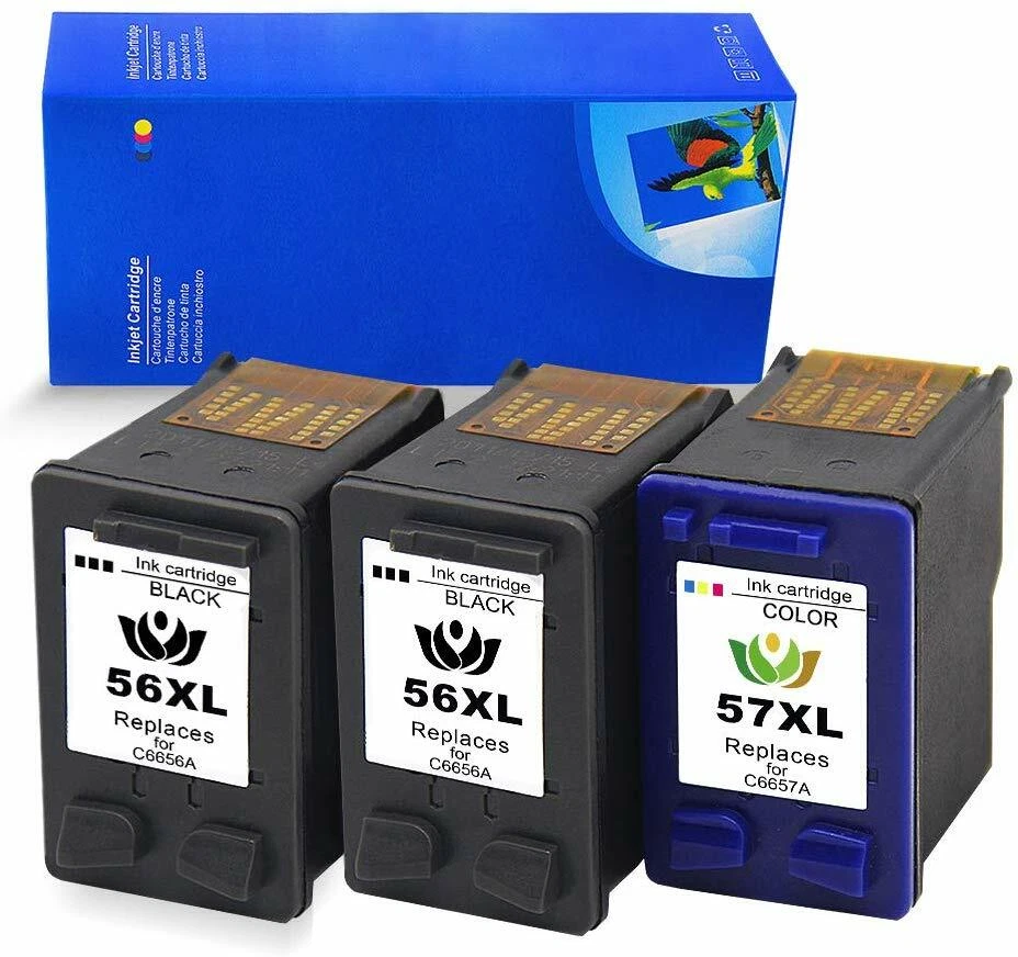 Tinta DeskJet 3 Reman HP 56XL 57XL color negro 5650 9670 9680 450 5850 5550 Foto 1 de 1