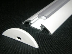 1m surface P4 LED profile extrusion channel painted white, diffuser strip light - Picture 1 of 3