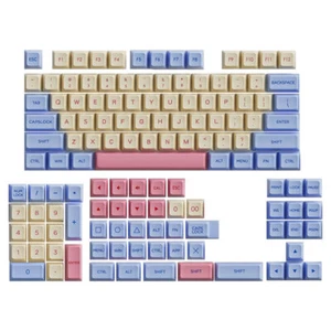  132 Pcs Personalisierte Marshmallow KeyCap Tastenkappen Für Tastaturen - Bild 1 von 12