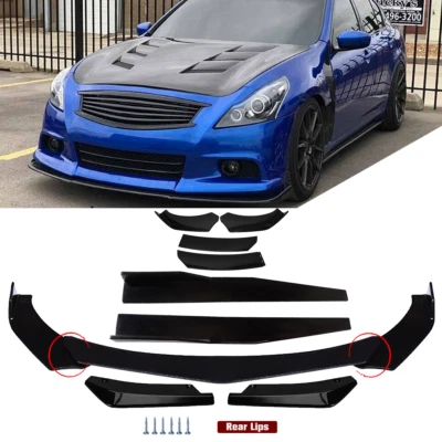 Coupe Sedan Car Front Bumper Lip Spoiler Splitter Body Kit For Infiniti G37 X Se Foto 1 de 4