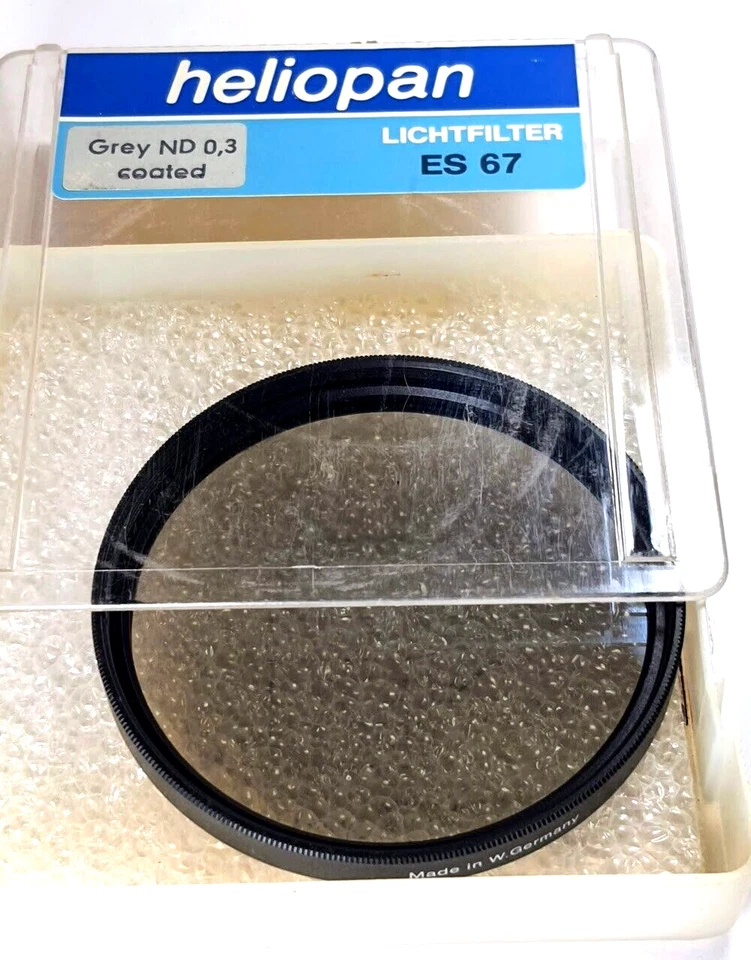 Heliopan 67mm ES-67 Grey Nd0.3 Neutral Density Coated Glass Lens Filter Germany - Image 1 of 4