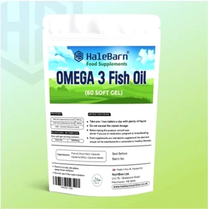 Aceite de pescado Omega 3 - 3.000 mg ingesta diaria - corazón, cerebro, ojos HaleBarn 180 geles blandos - Imagen 1 de 5