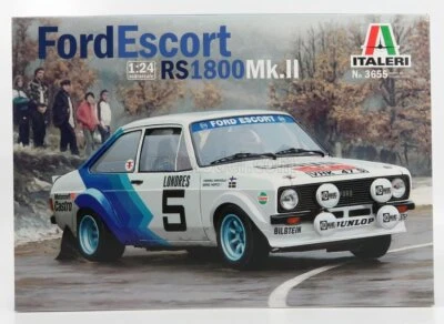 MODELLINO AUTO STATICO ITALERI FORD ESCORT MIKKOLA RALLY MONTECARLO 1979 1/24 - Immagine 1 di 2