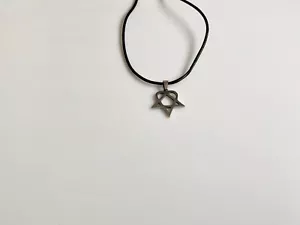 Heartagram Heart Pentagram Charm Necklace Jewelry Pendant Music Punk Goth - Picture 1 of 3