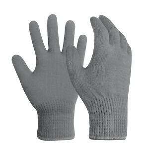 EvridWear Men Women Merino Wool Knit Liner Gloves Finger/Fingerless/Touchscreen