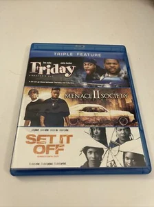 Friday / Menace II Society / Set It Off (Blu-ray, 1996) TRIPLE FEATURE - Picture 1 of 8