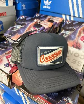 NUEVA Gorra Converse Laidback Trucker - Gorra Unisex 10027437-A02 AZUL MARINO/NARANJA OS Foto 1 de 4