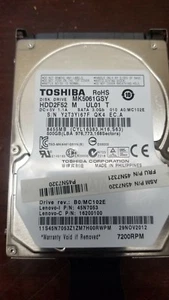 IBM Lenovo 45N7321 Toshiba MK5061GSY 500GB SATA 2.5" 7200RPM Hard Drive - Picture 1 of 1