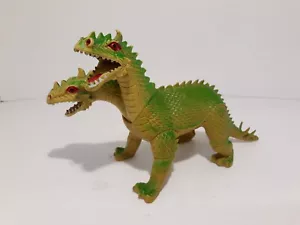 Vintage 1984 Modellino giocattolo giallo imperiale a due teste verde drago - Foto 1 di 7