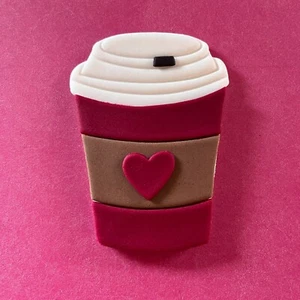 Edible COFFEE LOVER Takeaway cup Fondant Birthday Cake topper Starbucks Costa - Picture 1 of 3
