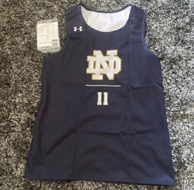 New Under Armour NCAA Notre Dame Basketball Reversible Jersey Womens Large #11 - Image 1 of 4