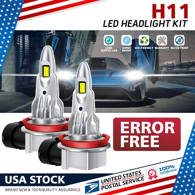 H11 H8 H9 LED Headlight Bulb Kit Hi/Low Beam 20000LM For Buick Terraza 2005-2007 - Image 1 of 4