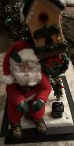 Vintage 1993 Holiday Creations 12” Musical Santa Outdoors Christmas Songs - Picture 1 of 6