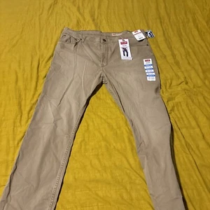 Wrangler Five Star Slim Straight Fit 40*30 Denim Khaki Pants Jeans NWT - Picture 1 of 14