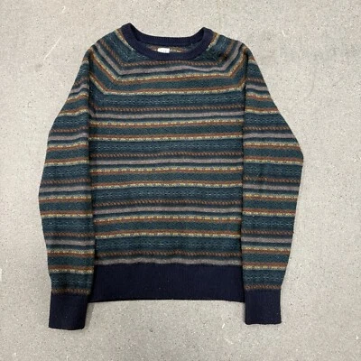 GAP Sweater Men's Red Fair Isle Merino Wool Blend Small - Image 1 of 4