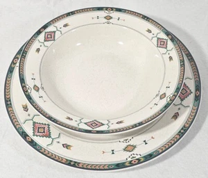 Studio Nova Adirondack 12" Round Chop Plate & 9 3/4" Vegetable Plate Y2201 VGUC - Picture 1 of 11