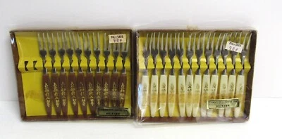 Vintage Cocktail Appetizer Forks, Set of 22, Stainless - 4 inches - NEW  and EUC - Image 1 of 4
