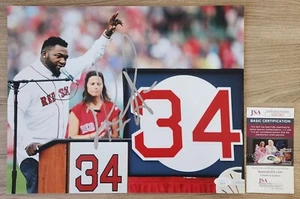 David Ortiz Signed 11x14 Photo Boston Red Sox World Series MVP Champion HOF JSA - Picture 1 of 2