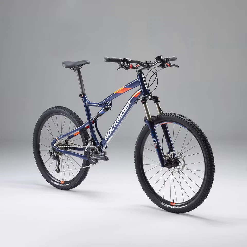 Mountainbike 27,5 Zoll ST 540 S blau/orange Decartlohn Mittelmeerblau - Bild 1 von 2