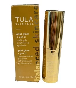 Tula Skincare Gold Glow Get It Cooling Brightening Eye Balm .35oz Authentic - Picture 1 of 1