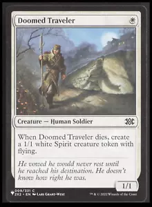 MTG Doomed Traveler (2X2) 9 Common The List Reprints Card CB-1-3-B-17 - Imagen 1 de 7