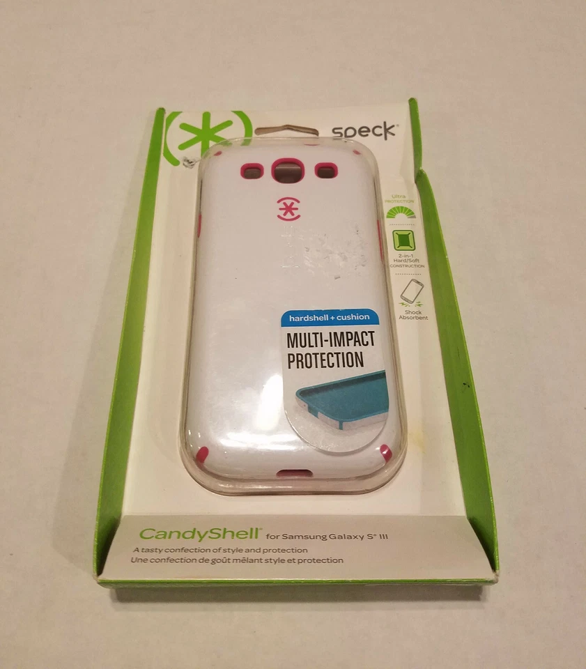 Funda/Funda Speck Samsung Galaxy S3 CandyShell Blanca/Rosa Frambuesa SPK-A1427 Foto 1 de 1