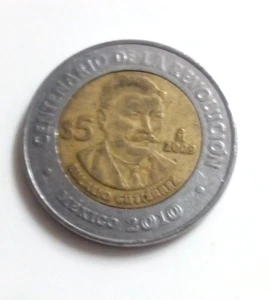 Mexiko 5 Pesos Münze, 2009 Eulalio Gutierez 200 Jahre Unabhängigkeit - Bild 1 von 2