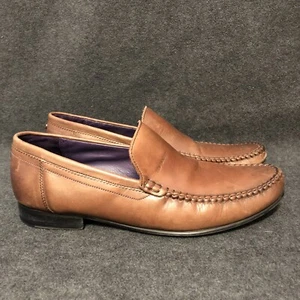 Ted Baker London Simeen 3 Moc Toe Penny Loafer Slip On Shoes Brown Mens Size 8 - Picture 1 of 10
