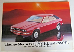 1975 MORRIS 1800, 1800HL, 2200HL BROCHURE 8 PAGE FOLD OUT AUSTIN PRINCESS! #3135 - Picture 1 of 4