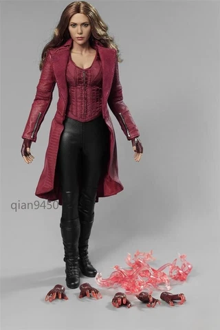 1/6 Scarlet Witch 3.0 Wanda Maximoff Avengers Battle Ver. Figure Marvel Theme Cover